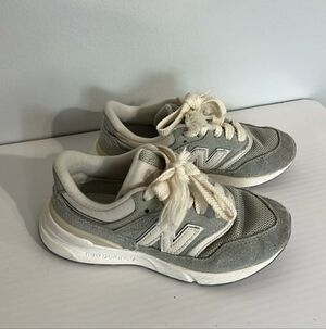 New Balance Gray and White Sneakers